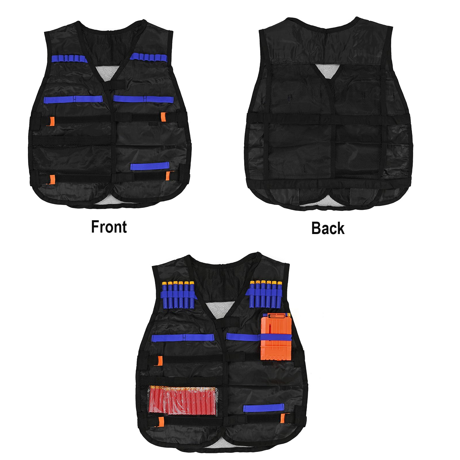 NERF Tactical Vest Kit for Kids with Accessories - Perfect for Outdoor Play & Birthday Gifts