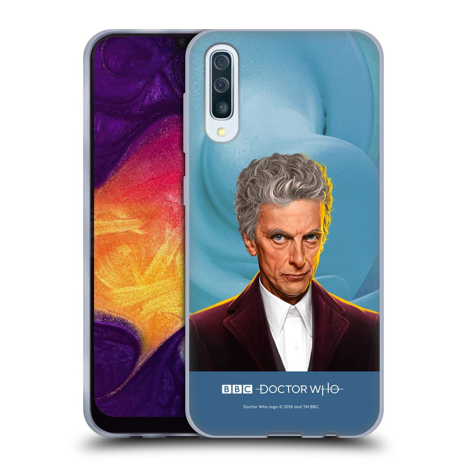 Officially Licensed Doctor Who Peter Capaldi Solo Portraits Soft Gel Case for Samsung Galaxy A50/A30s (2019) - Durable Protective Phone Cover for Sci-Fi Fans & Whovians - Perfect for Daily Use, Travel & Collecting