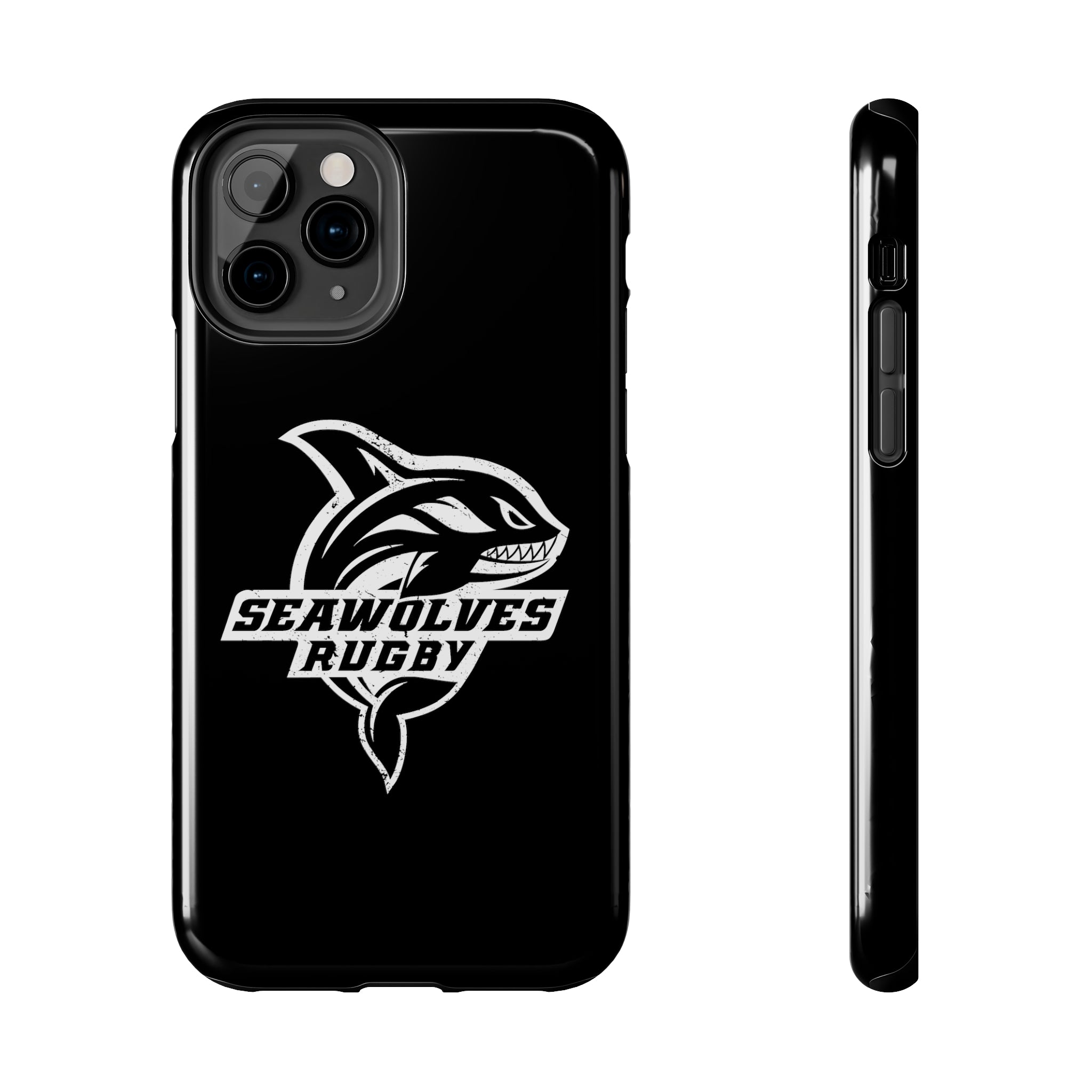 Seawolves Black Rugged Phone Case - Durable & Shockproof Protection for iPhone & Android - Perfect for Outdoor, Sports & Daily Use