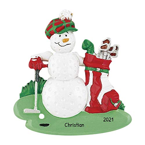 Golfer Snowman
