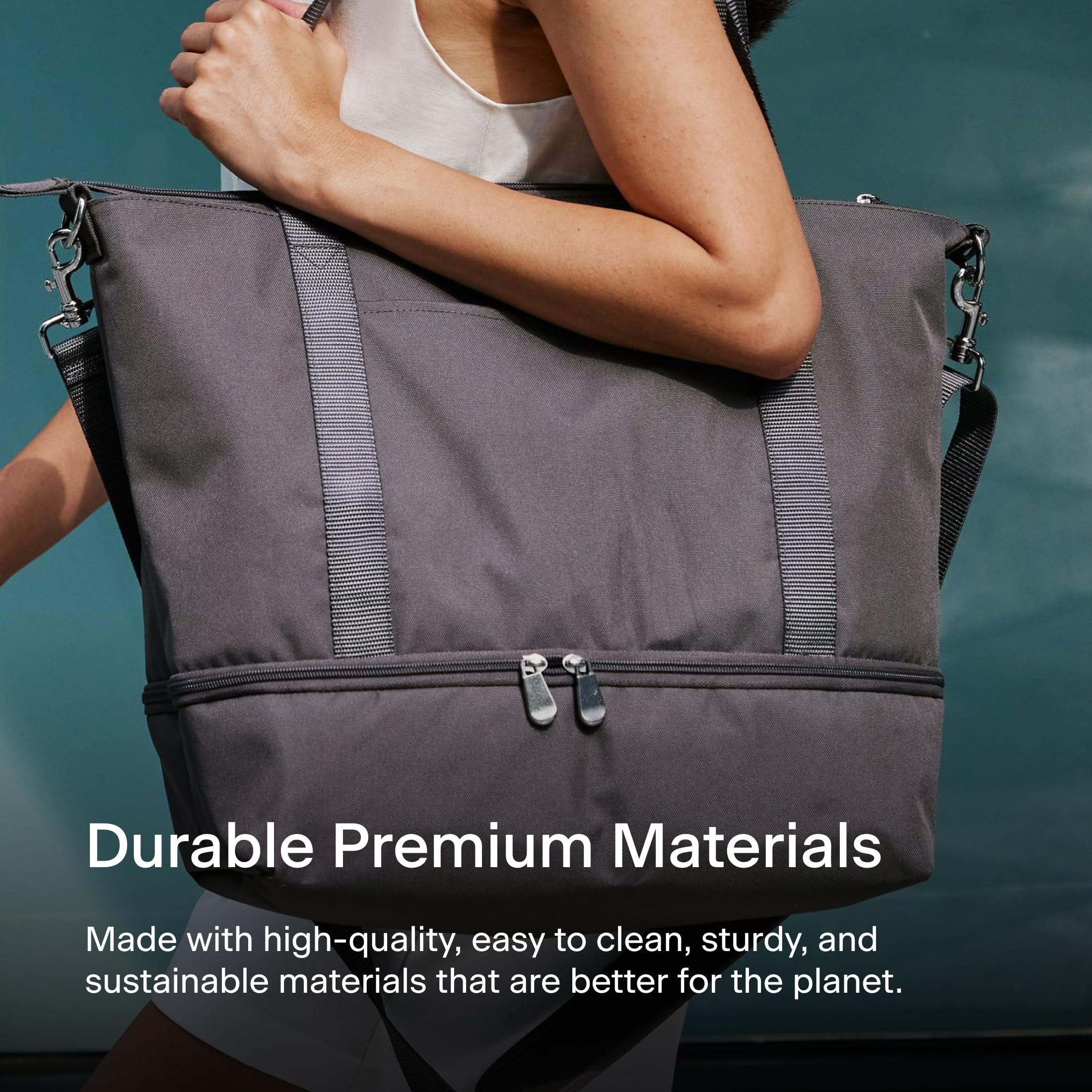Lo & Sons Catalina Deluxe Tote Bag - Large Spacious Travel & Everyday Purse with Shoe Compartment, Luggage Sleeve & Padded Shoulder Strap | Perfect for Work, Gym, Weekend Getaways & Airplane Carry-On