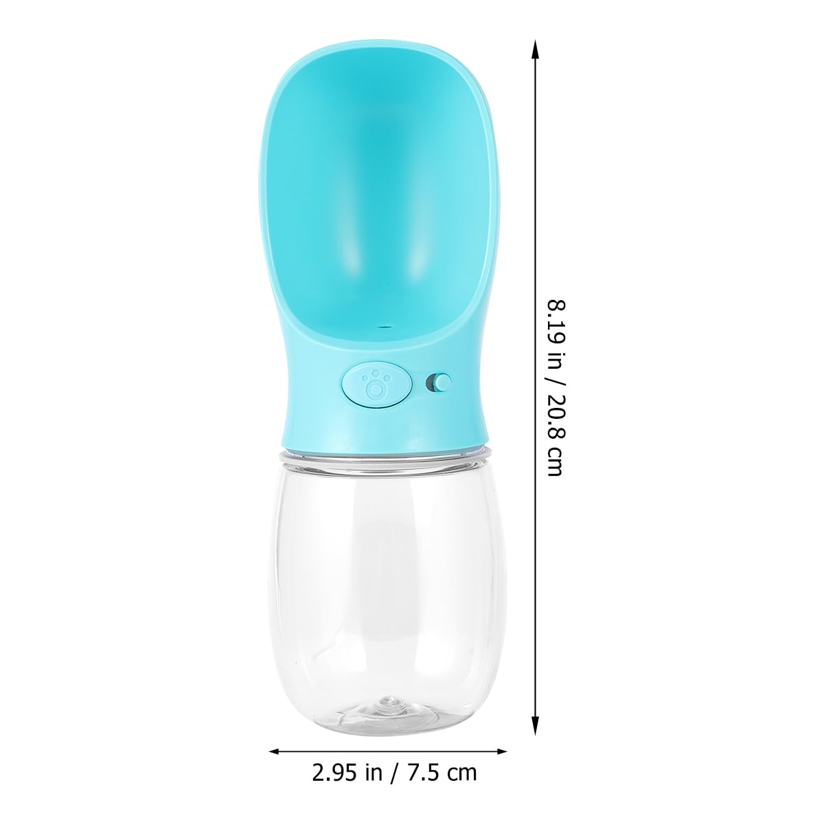 POPETPOP 1pc Leakproof Pet Water Bottle - Portable Cat & Dog Water Dispenser with Drinking Bowl, PP Material for Cage, Travel & Outdoor Use - Ideal for Cats, Dogs, Small Animals