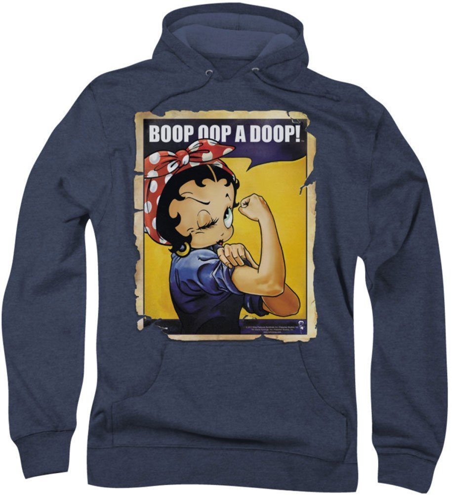 **Betty Boop Men's Power Hoodie - Soft & Comfortable Pullover Sweatshirt for Casual Wear, Gym & Outdoor Activities**