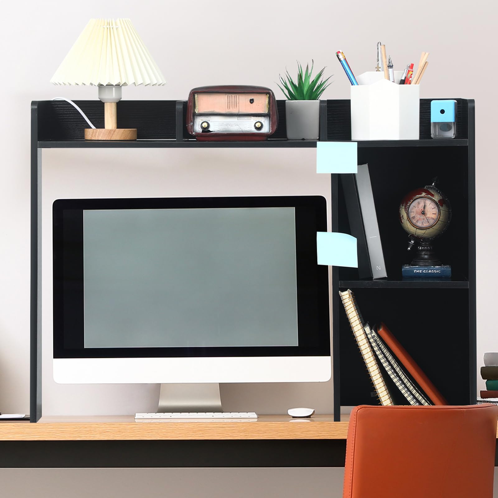 5-Shelf Dorm Desk Organizer with 3-Tier Hutch - 32.5