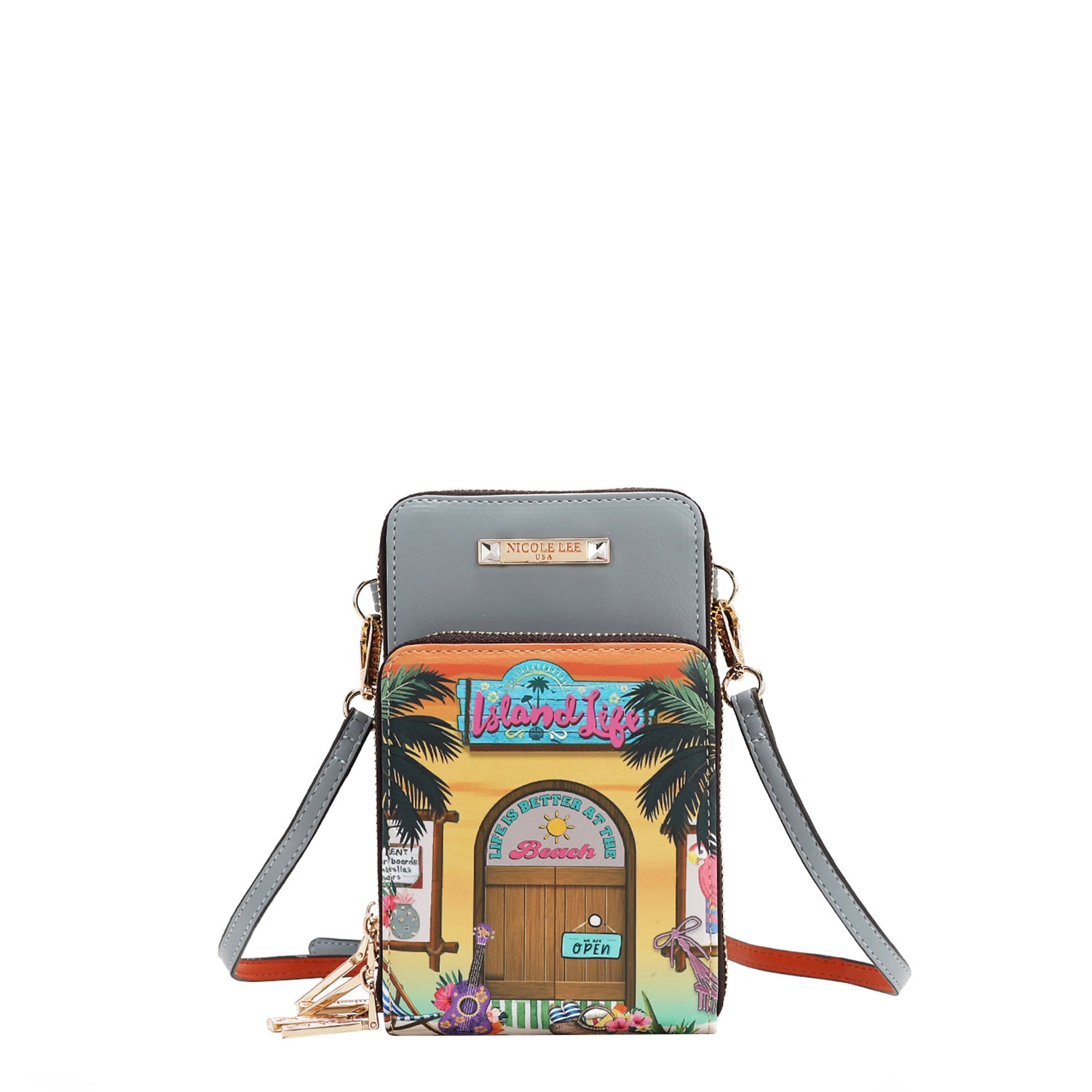 Multi-Zip Crossbody Phone Case - Secure & Stylish for Travel, Shopping, and Everyday Use