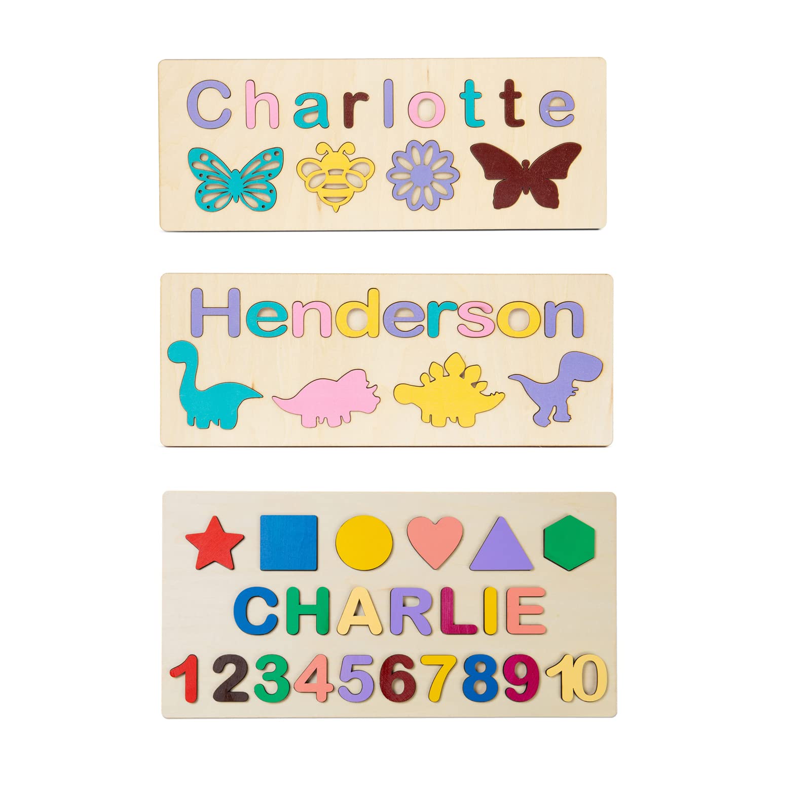 Personalized Wooden Name Puzzle - Educational Toy for Kids Birthday & Easter Gifts - Learning & Playtime Fun