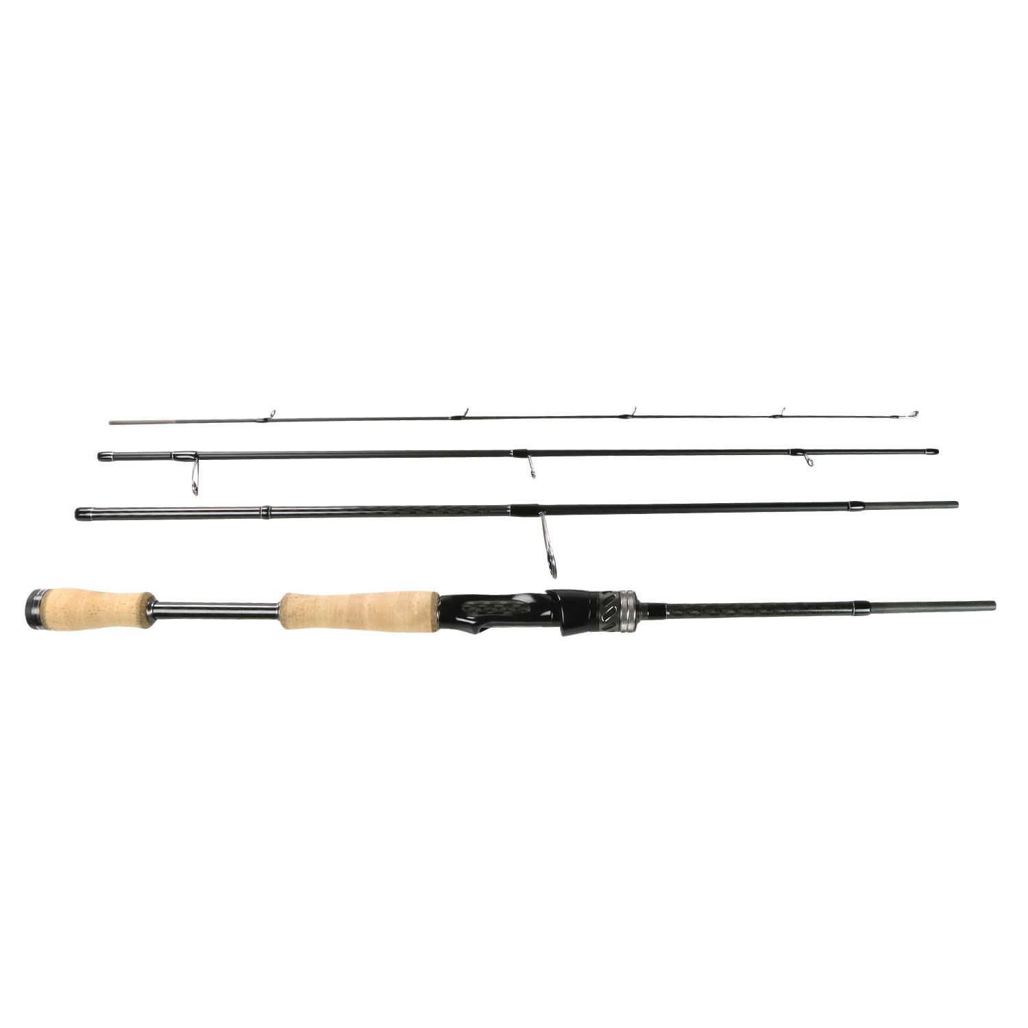 Okuma Voyager Signature 3 & 4 Piece Travel Fishing Rods - Compact & Portable for Backpacking, Camping & Saltwater Fishing Adventures