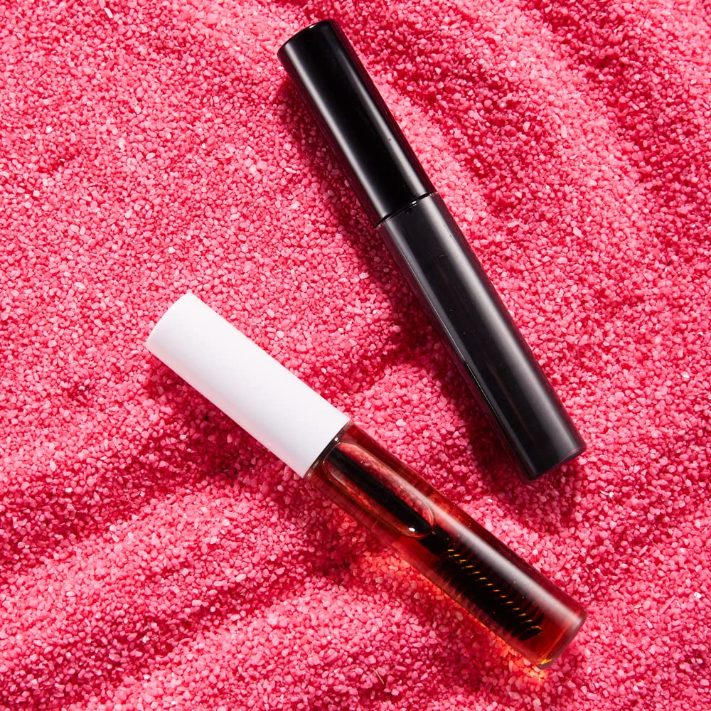 4 Pack 10ml Refillable Empty Mascara Tubes with Brush Wands - DIY Eyelash Serum Containers for Castor Oil, Eyebrow Growth Serum & Coconut Oil - Includes 4 Rubber Inserts & 1 Funnel - Travel Size Beauty Essentials for Home, Salon & On-the-Go - Perfect for Lash Extensions, Eyebrow Care, Natural Oil Storage & Makeup Touch Ups - Great for DIY Beauty Projects, Professional Makeup Artists & Travel-Friendly Skincare