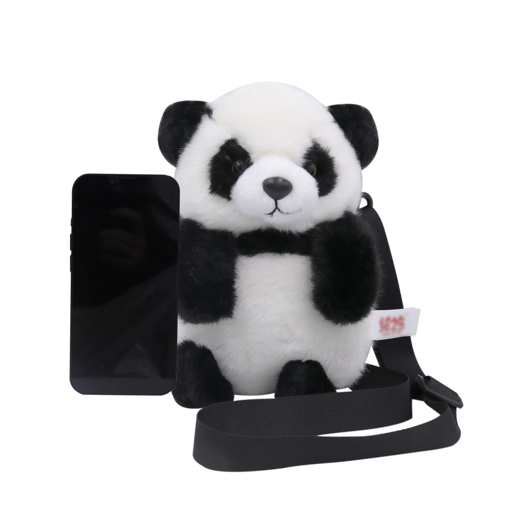 Cute Fluffy Plush Tiger Panda Crossbody Purse for Women & Girls - Small Animal Shoulder Bag - Perfect for Casual Outings, Travel & Gifts