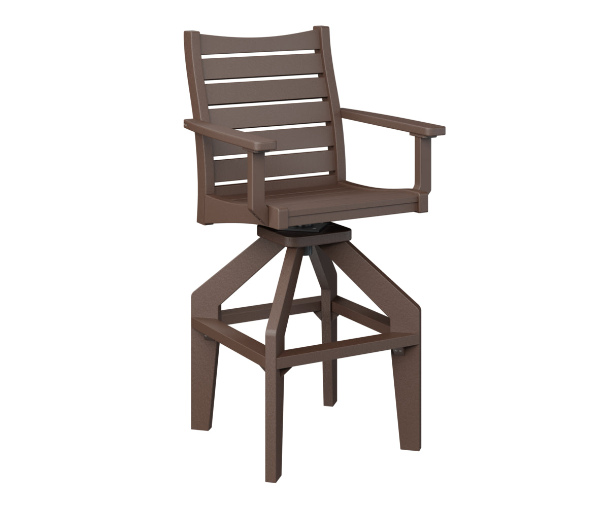 Berlin Gardens Bristol Swivel XT Chair - Heavy Duty Outdoor Patio Dining Chair with 360° Rotation, Weather-Resistant & Comfortable - Perfect for Backyard, Deck, Garden, and Poolside Relaxation
