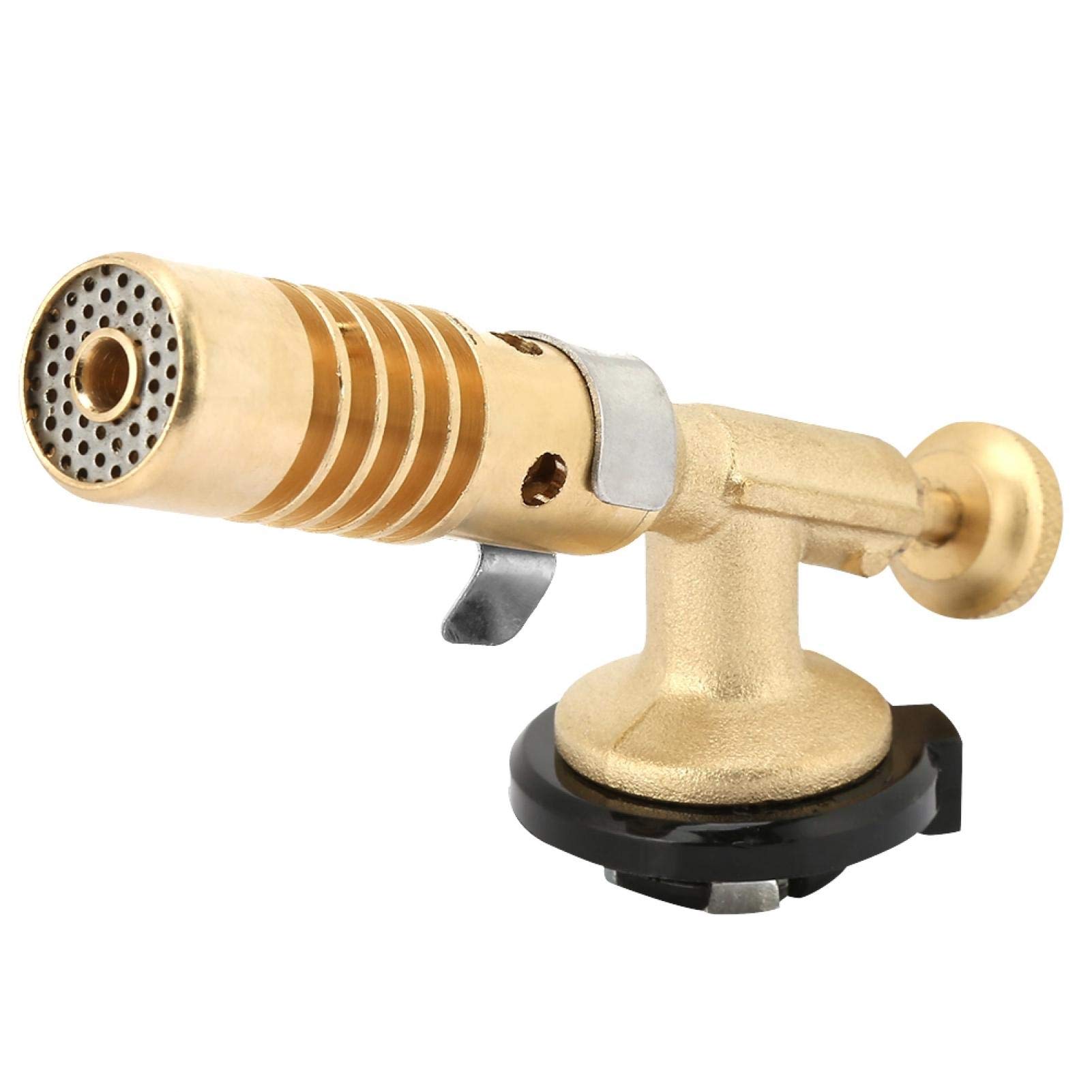 Professional Kitchen Gas Torch with Automatic Electronic Ignition - Safe & Adjustable Flame Gun for Cooking, Baking, Desserts & DIY Projects - Perfect for Indoor & Outdoor Use (Camping, BBQ, Creme Brulee)