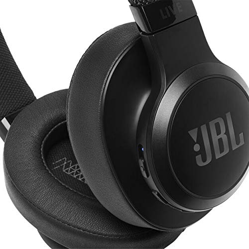**JBL Live 500BT Wireless Over-Ear Headphones with Noise Cancelling, Bluetooth 5.0, 30-Hour Battery – Includes gSport Deluxe Travel Case (Black) – Perfect for Travel, Work, and Gym**