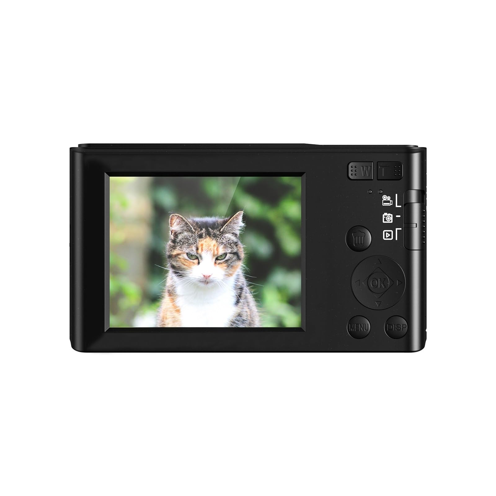 38MP Compact Digital Camera with 1080P Video, 16X Zoom & Loop Recording - Vintage Retro Mini Camcorder for Travel Vlogging, Home Movies (Includes 64GB SD Card & 2 Batteries) - Perfect for Outdoor Adventures, Family Events and YouTube Content Creation