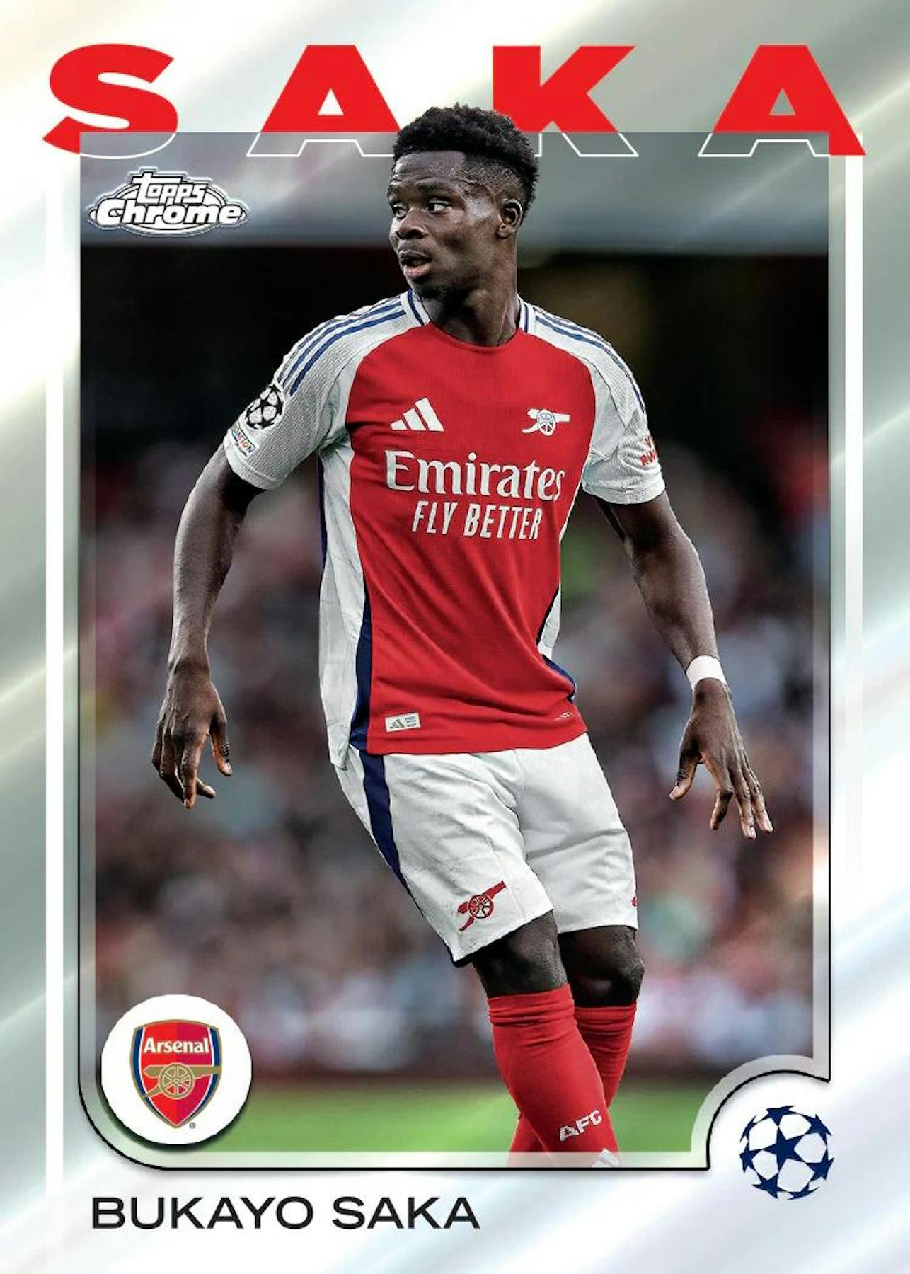 2024-2025 Topps Chrome UEFA Club Competitions Soccer Hobby Box - Premium Soccer Trading Cards for Collectors & Fans - Perfect for Sports Memorabilia Collections & Fantasy League Enthusiasts