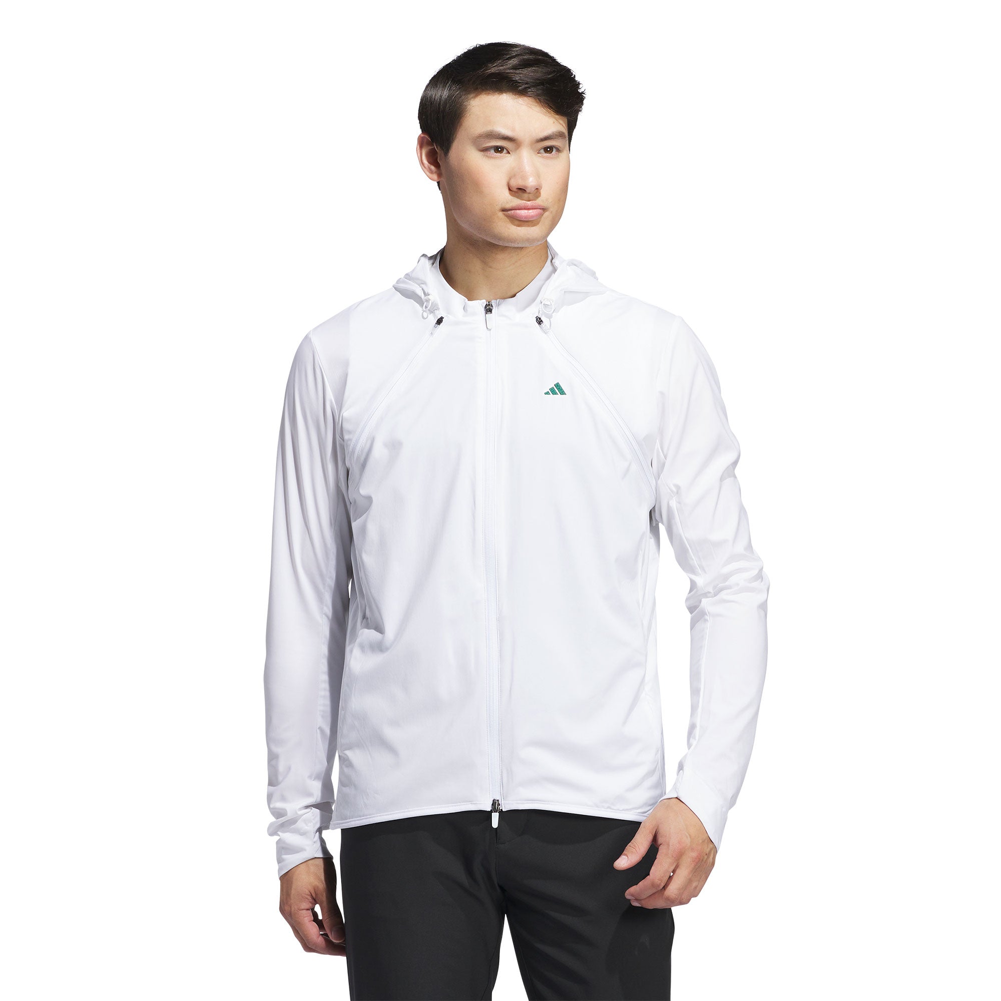 Adidas Ultimate365 Convertible Men's Golf Jacket - Lightweight Waterproof Windbreaker for Golfing & Outdoor Activities