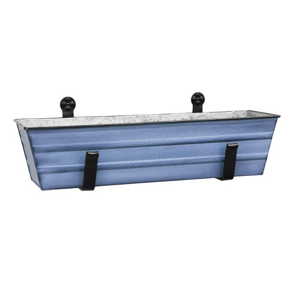 Decorative Flower Box with Wall Brackets - Hanging Planter for Indoor & Outdoor Garden Decor - Perfect for Windows, Balconies, and Patios