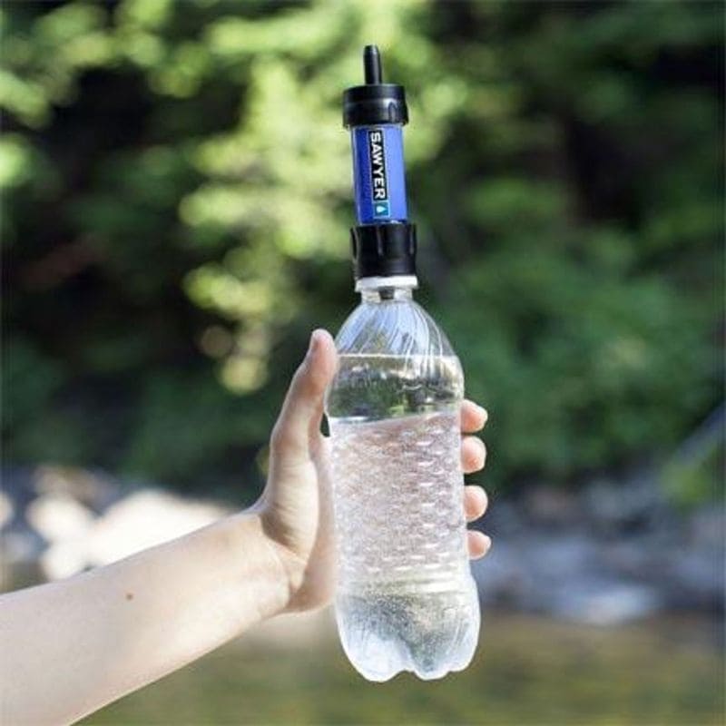 Sawyer Mini Water Filtration System - Portable & Lightweight Water Filter for Hiking, Camping, Travel, and Emergency Preparedness