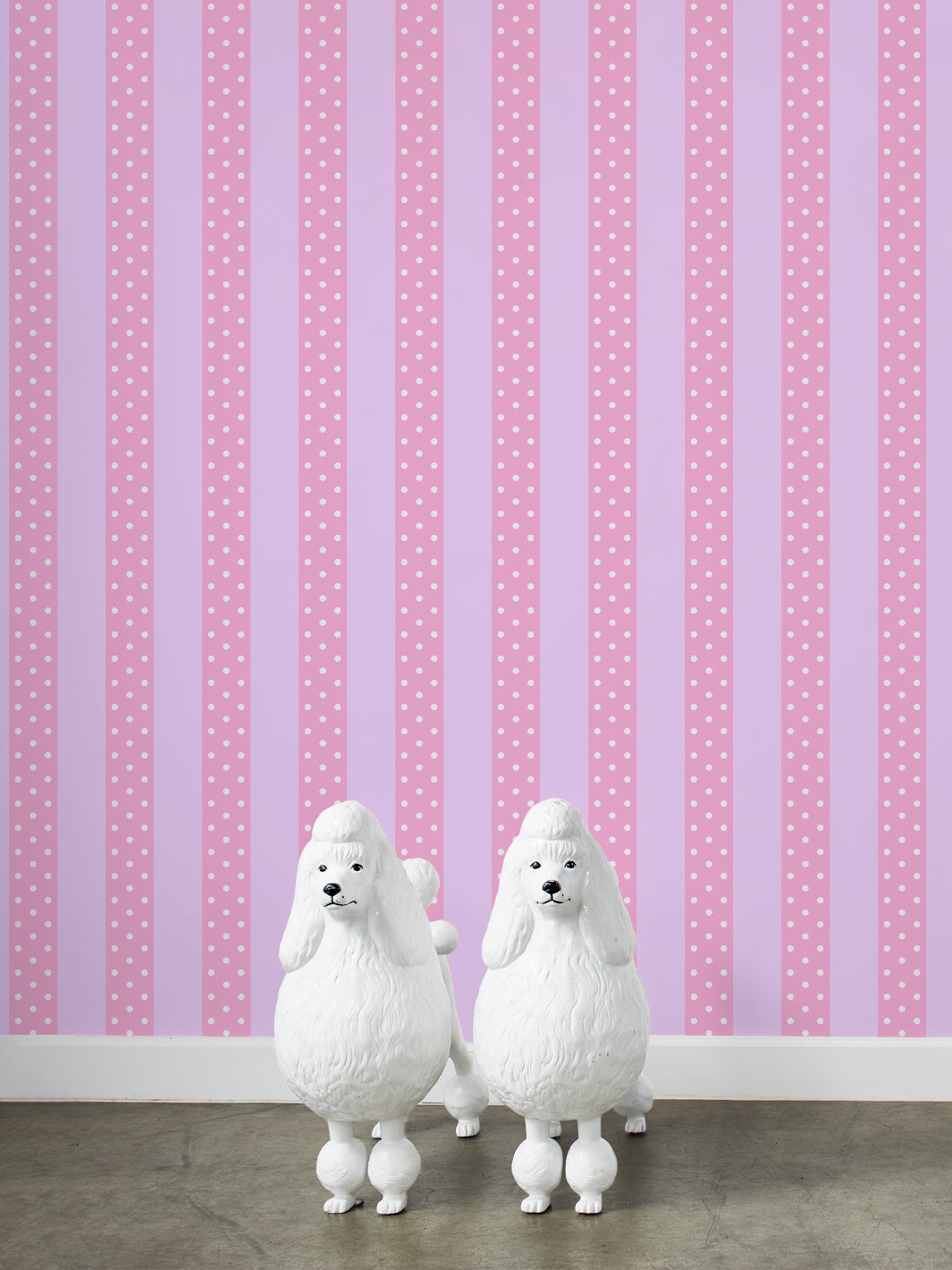 Barbie™ Just Ken Stripe Wallpaper - Lilac & Lavender Floral Design | Perfect for Girls' Bedroom, Nursery, or Playroom Decor