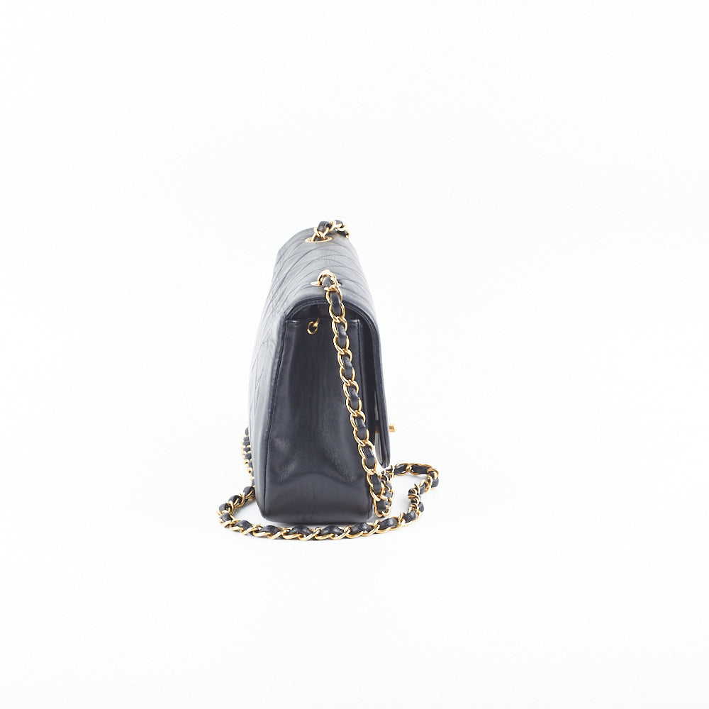 Chanel Medium Diana Black Leather Shoulder Bag - Luxury Designer Handbag for Women | Perfect for Work, Travel & Evening Events