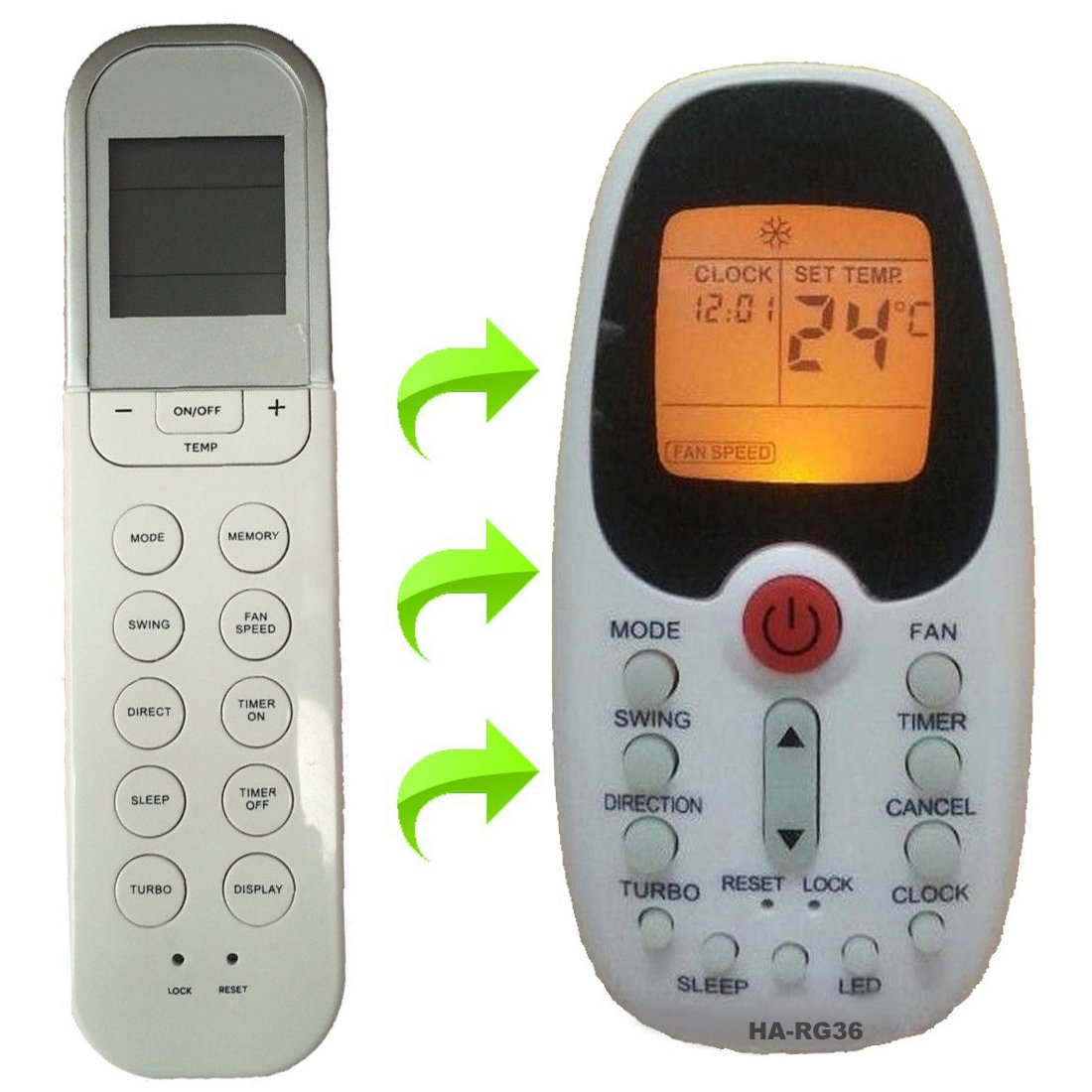ComfortStar RG36F2/BGEF Replacement AC Remote Control - Universal Air Conditioner Remote for ComfortStar Units - Perfect for Home, Office, and Bedroom Cooling