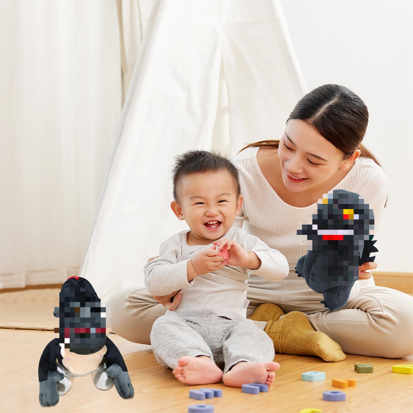 CLVSYH Godzilla vs King Kong Stuffed Animal Plush Toy - 25cm King Kong Soft Toy for Kids, Birthday Party Favors, Christmas Gifts & Collectibles - Perfect for Movie Nights, Bedtime Companions & Superhero Playtime