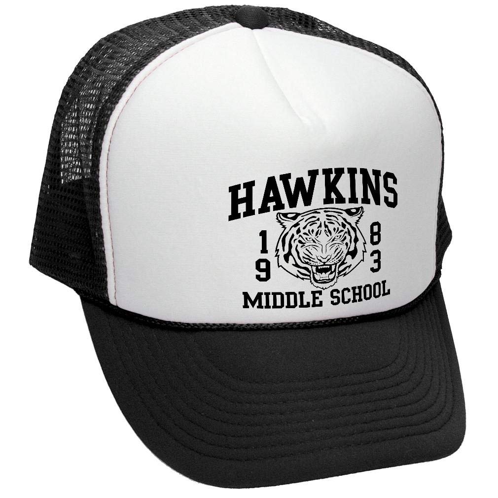 Vintage Style Trucker Hat for Men & Women - The Goozler Hawkins Middle School Cap - Adjustable Snapback for Casual Wear, Outdoor Activities & Sports Events