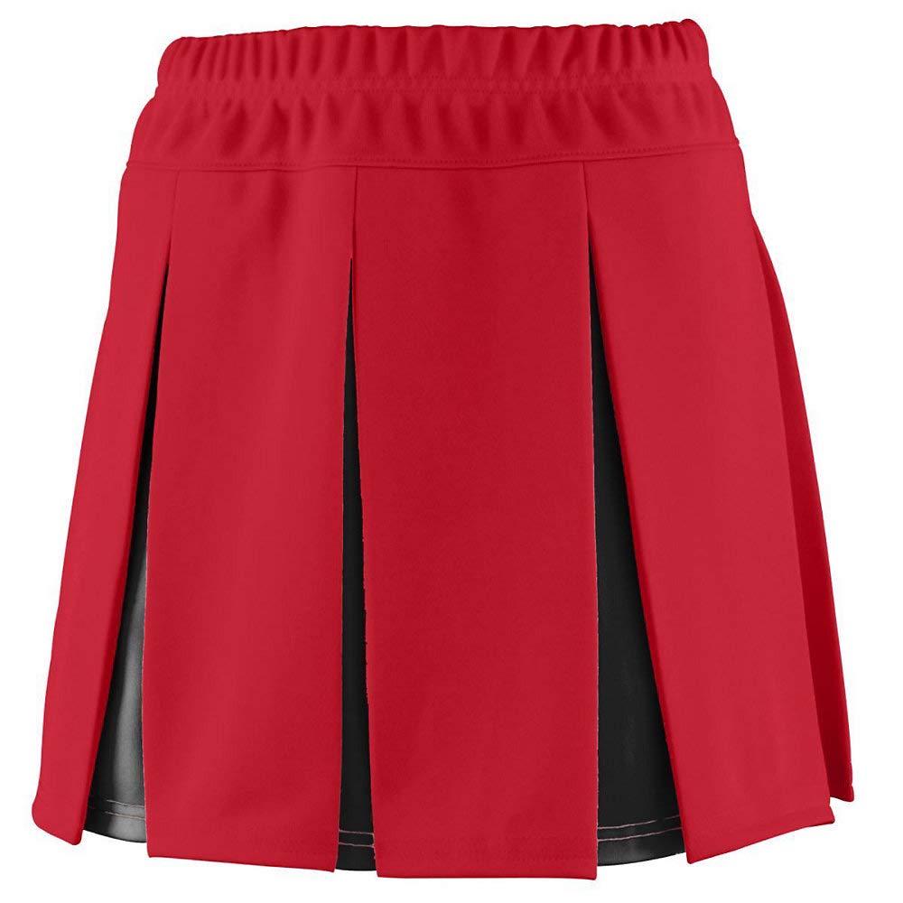 Augusta Sports Women's Medium Red and Black Athletic Skirt - Perfect for Running, Tennis & Gym Workouts