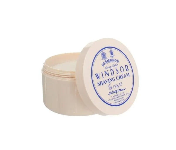 D.R. Harris Windsor Shaving Cream for Men - 150g Luxury Bowl | Premium Wet Shaving Cream for Smooth Shave | Perfect for Grooming, Travel & Gift Giving
