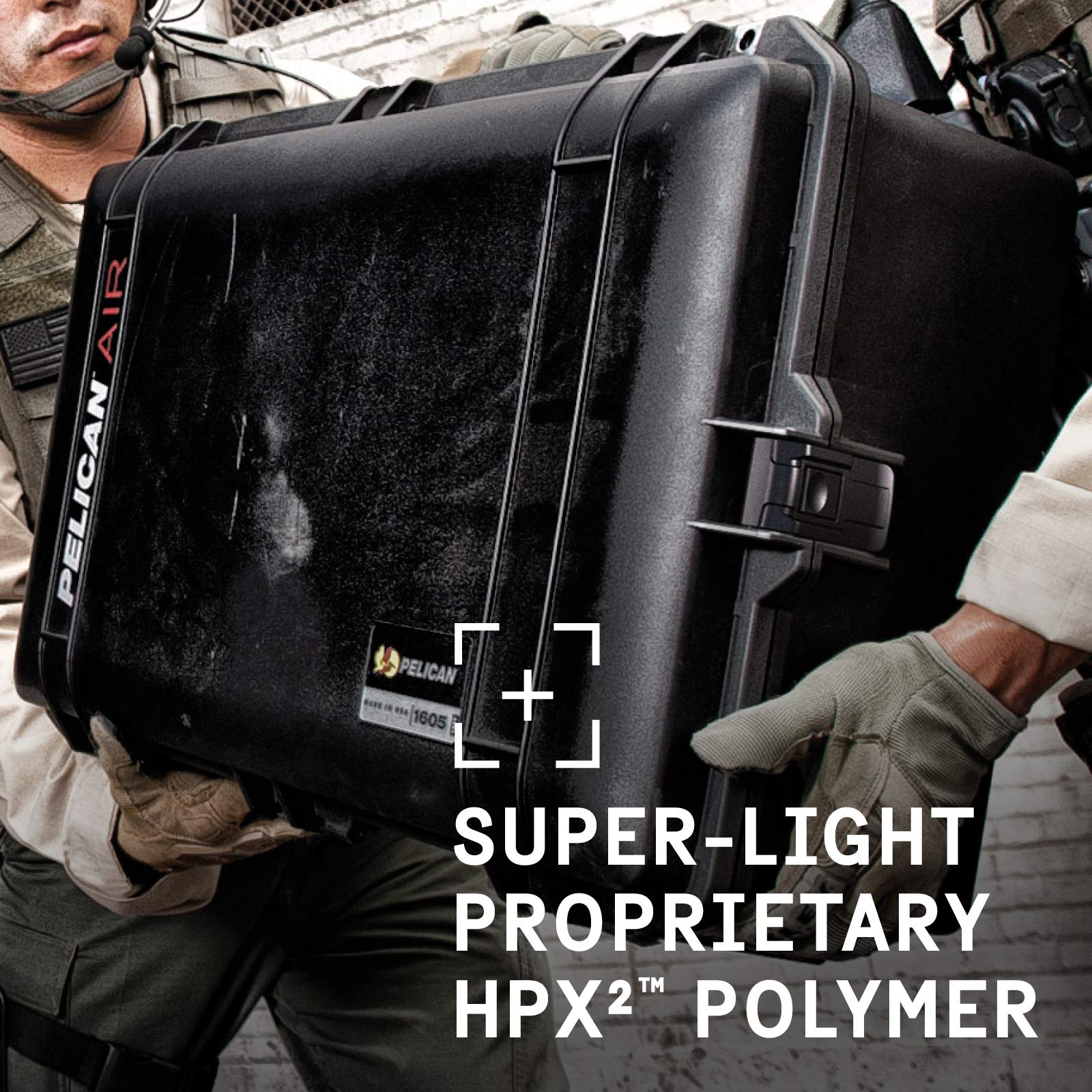 Pelican Air 1605 Waterproof Hard Case with Foam Insert - Lightweight Protective Case for Camera, Drone & Electronics - Travel, Outdoor & Professional Equipment Storage