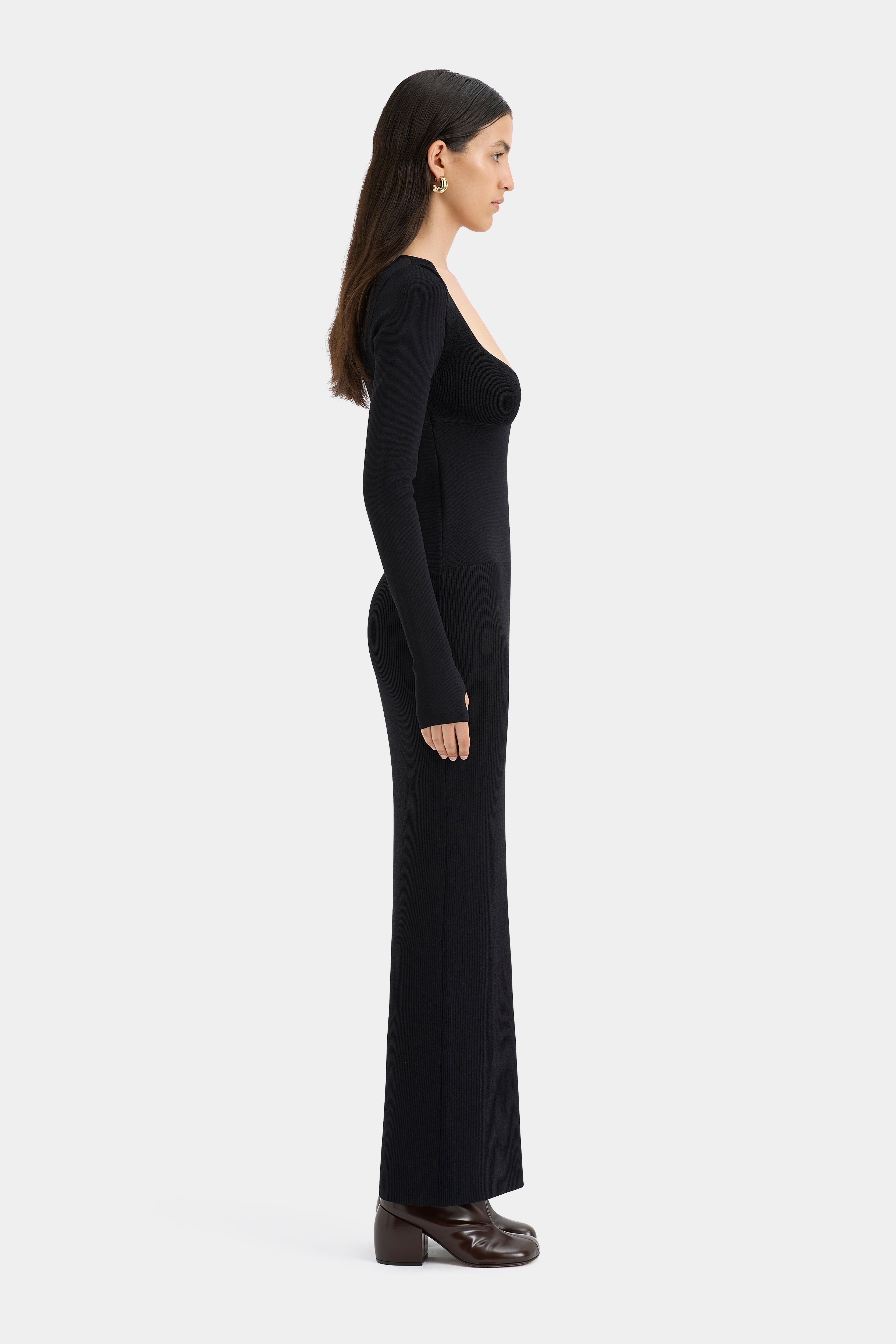 Helena Women's Long Sleeve Maxi Dress - Flowy Elegant Boho Style for Fall Winter, Perfect for Weddings, Parties & Casual Outings