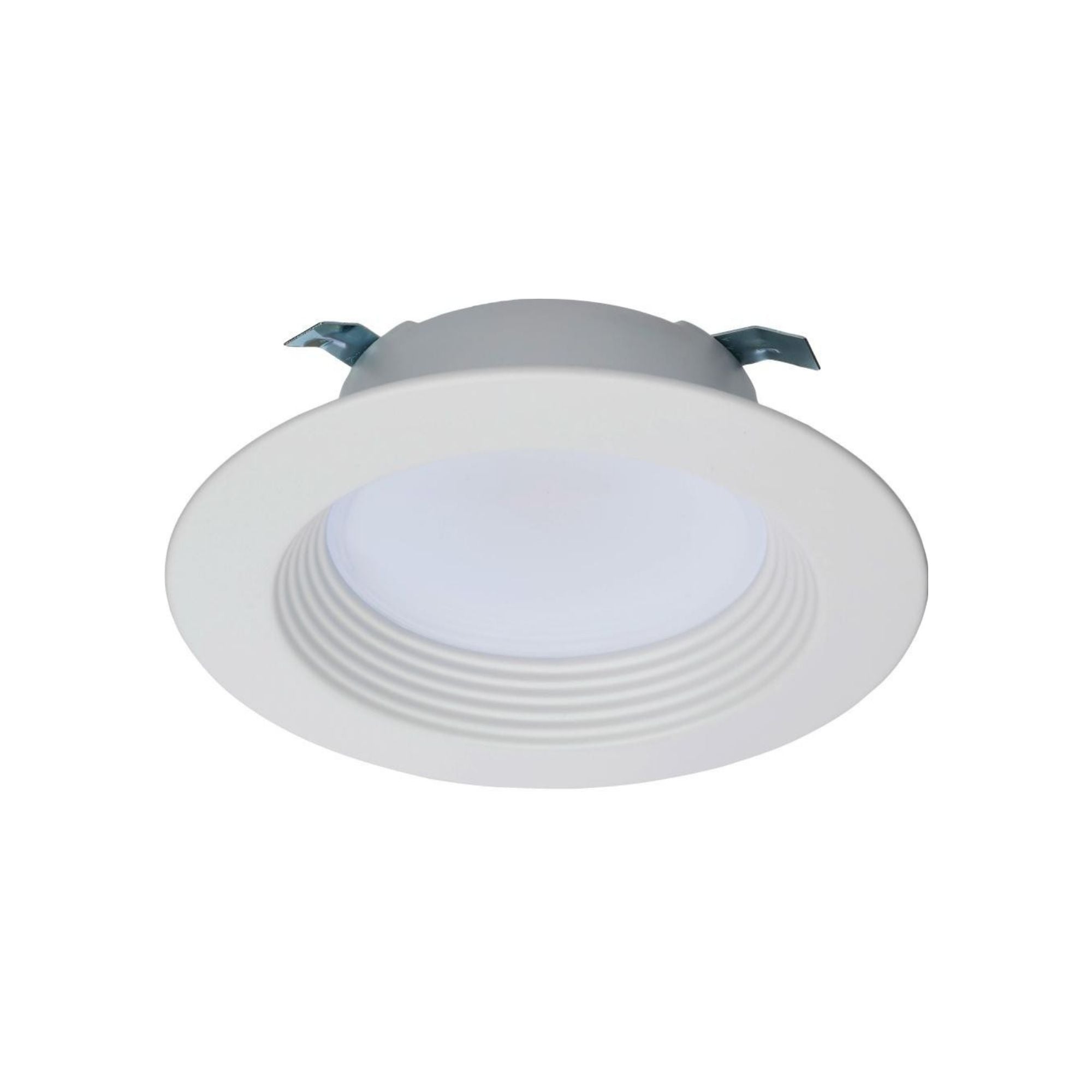 4 Pack Retrofit LED Recessed Can Lights - 7W, 600 Lumens, 5 Color Temperatures (2700K-5000K), White Baffle Trim - Energy Saving Downlights for Living Room, Kitchen, Bedroom & Office