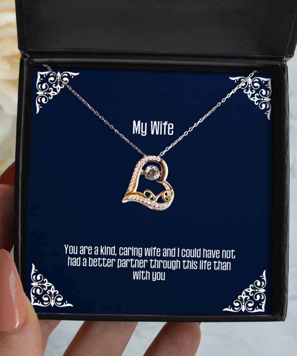 Funny Christmas Gag Gift Necklace for Wife - 'Best Wife Ever' Dancing Pendant - Perfect for Anniversaries, Birthdays & Holiday Surprises