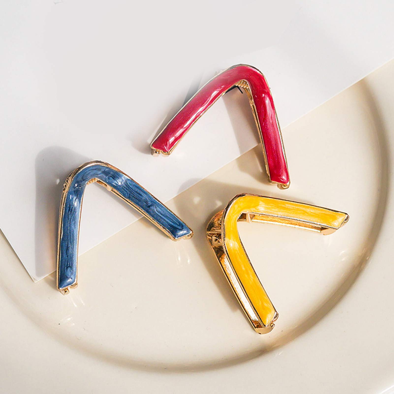 Stylish V-Shaped Alloy Hair Clips for Women & Girls - Fashion Hair Accessories for Parties, Weddings & Birthday Gifts | Trendy Hair Pins & Decorative Hair Jewelry