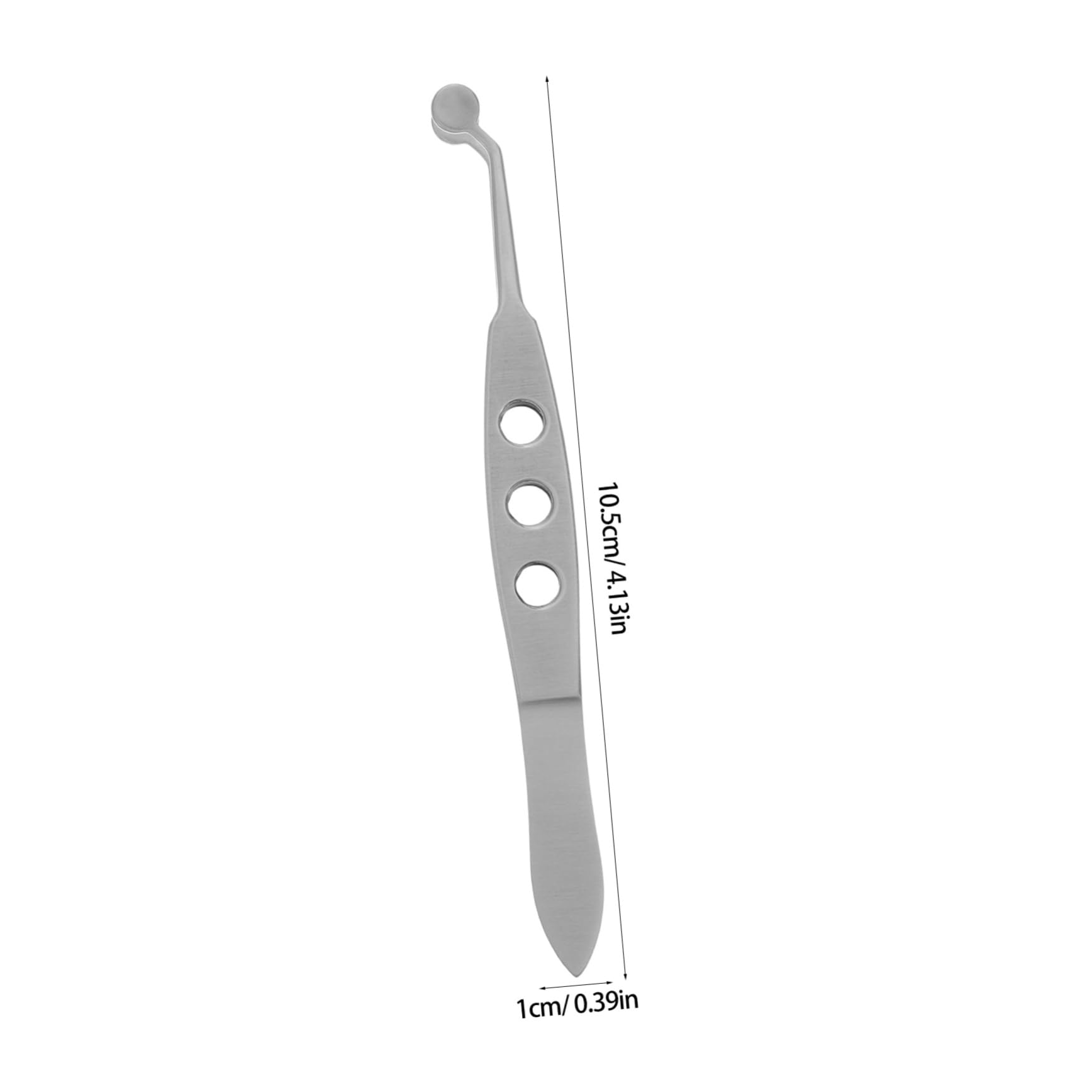 Minkissy Round Tip Gland Tweezer - Eyelid Massage & Stye Remover Tool - Professional Lash Extension & Dermaplaning Tweezers - Easy to Clean - Perfect for Eyelid Gland Massage, Stye Treatment, and Facial Care at Home or Salon