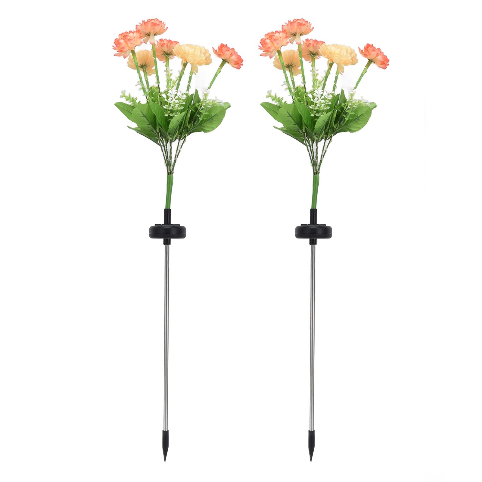 Solar LED Garden Lights - 2 Pack for Patio, Lawn & Pathway Decor