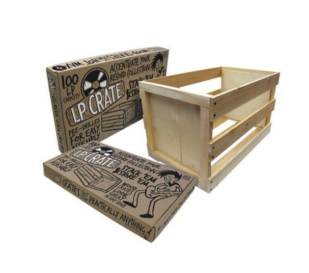 Vinyl Styl LP Crate - Premium Record Storage Box for Vinyl Records & Albums - Perfect for Home, Office, or Music Studio Organization