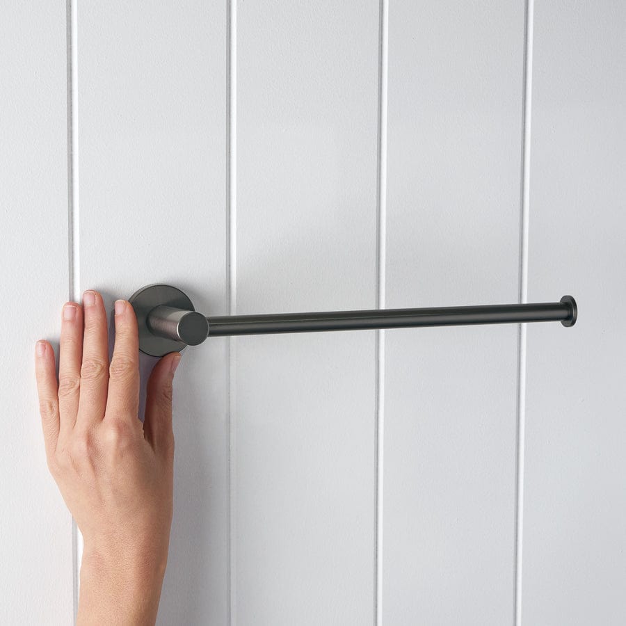 Premium Gunmetal Sydney Hand Towel Holder - Modern Bathroom & Kitchen Accessory for Stylish Home Decor