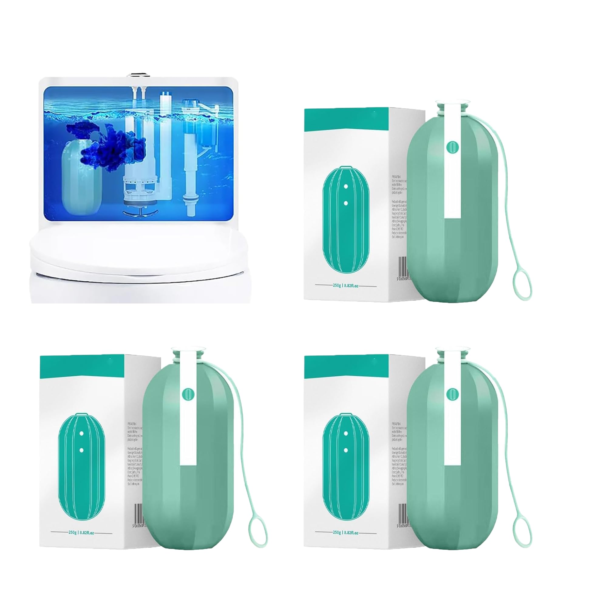 RAPTURA Krazy Klean Automatic Toilet Bowl Cleaner - 3 Pack | Fresh Scent, Long-Lasting Cleaning | Effortless Toilet Maintenance for Homes, Offices & Restrooms