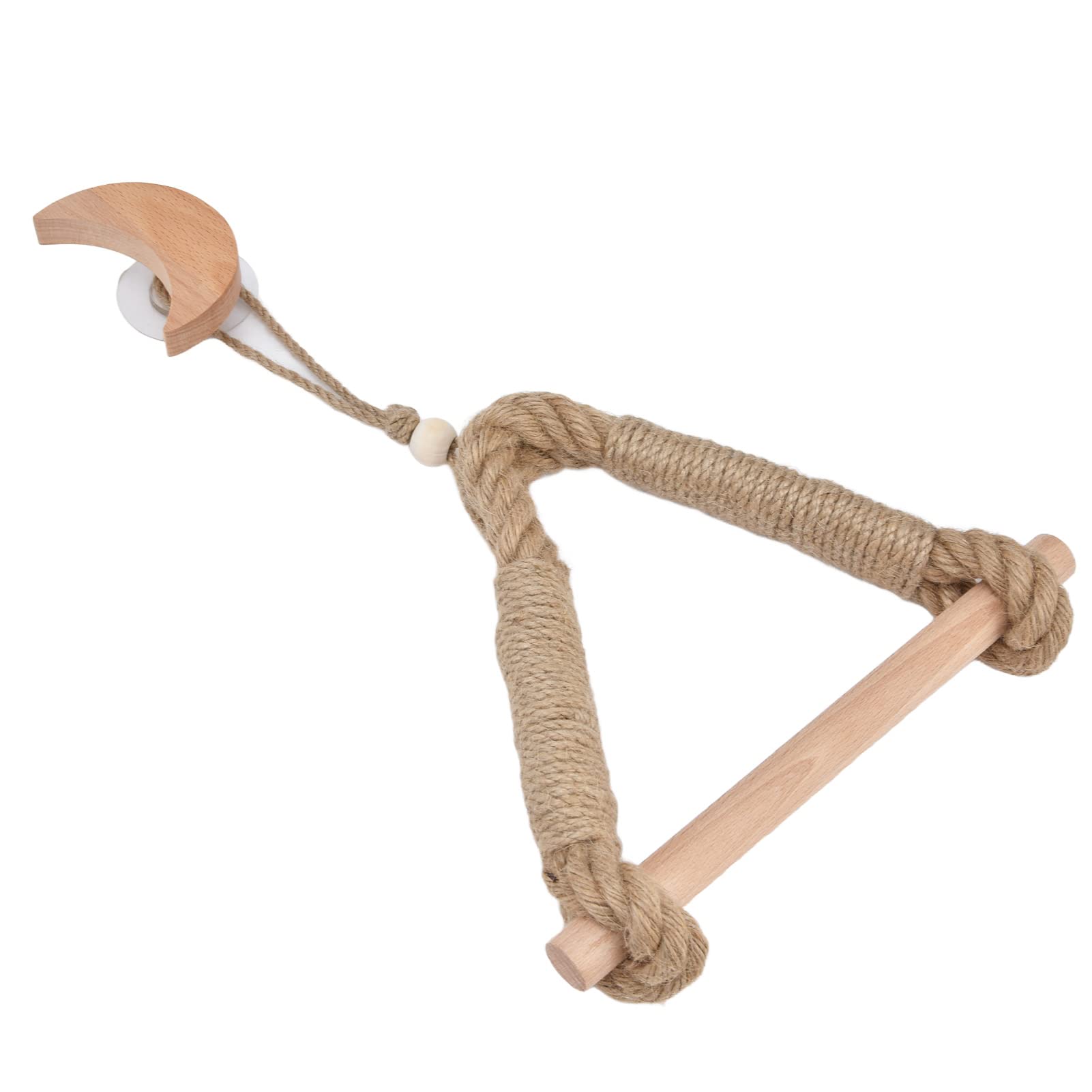 Hemp Rope Toilet Paper Holder - Rustic Bohemian Style Wall Mounted Bathroom Organizer for Paper Towels & Kitchen Decor - Perfect for Farmhouse, RV, and Tiny House Bathrooms