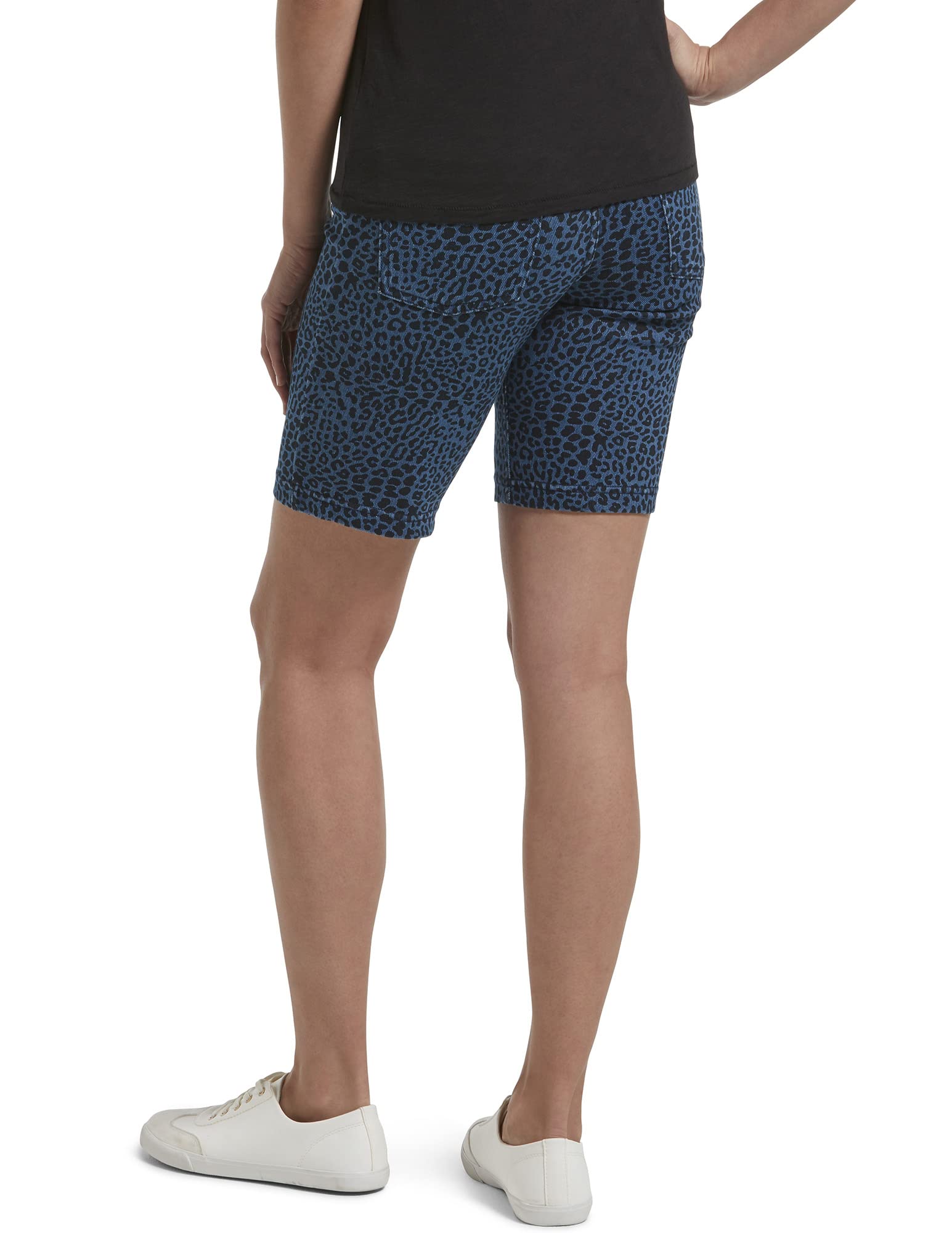 UTOPIA By HUE Women's High Waisted Sculpting Bermuda Shorts - Comfort Waistband & Tummy Control - Perfect for Yoga, Workout & Summer Casual Wear