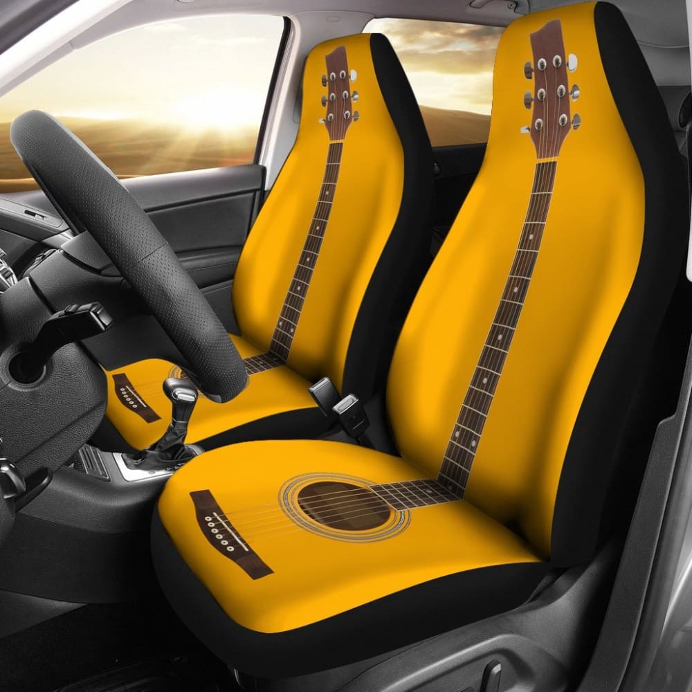 Premium Acoustic Guitar Car Seat Covers - Universal Fit for Sedans, SUVs & Trucks - Waterproof & Scratch-Proof Protection for Music Lovers - Perfect for Road Trips, Commuting & Gig Transport