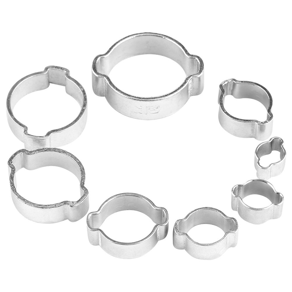 10Pcs Zinc Plated Hose Clamps 5-23mm for Plumbing & Auto Repair