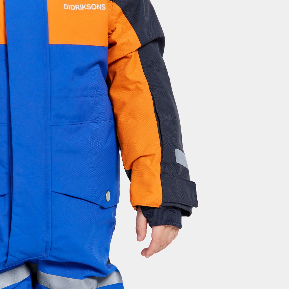 Didriksons Bjarven III Kids Snowsuit - Waterproof Winter Jacket & Pants Set for Boys & Girls, Caribbean Blue - Perfect for Snow Play, Skiing & Outdoor Winter Activities