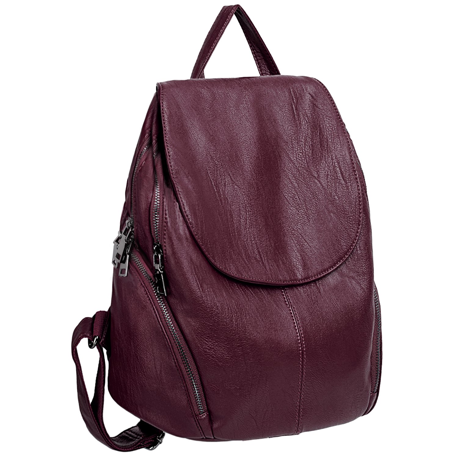 UTO Women's Faux Leather Large Capacity Backpack - Stylish & Durable for Work, Travel & Everyday Use