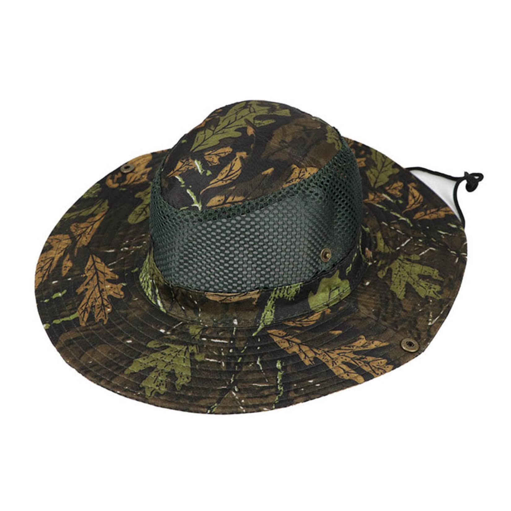 Men's Camouflage Bucket Hat - Wide Brim Sun Hat for Fishing, Camping & Outdoor Activities | Jungle Camo Fisherman Cap UV Protection