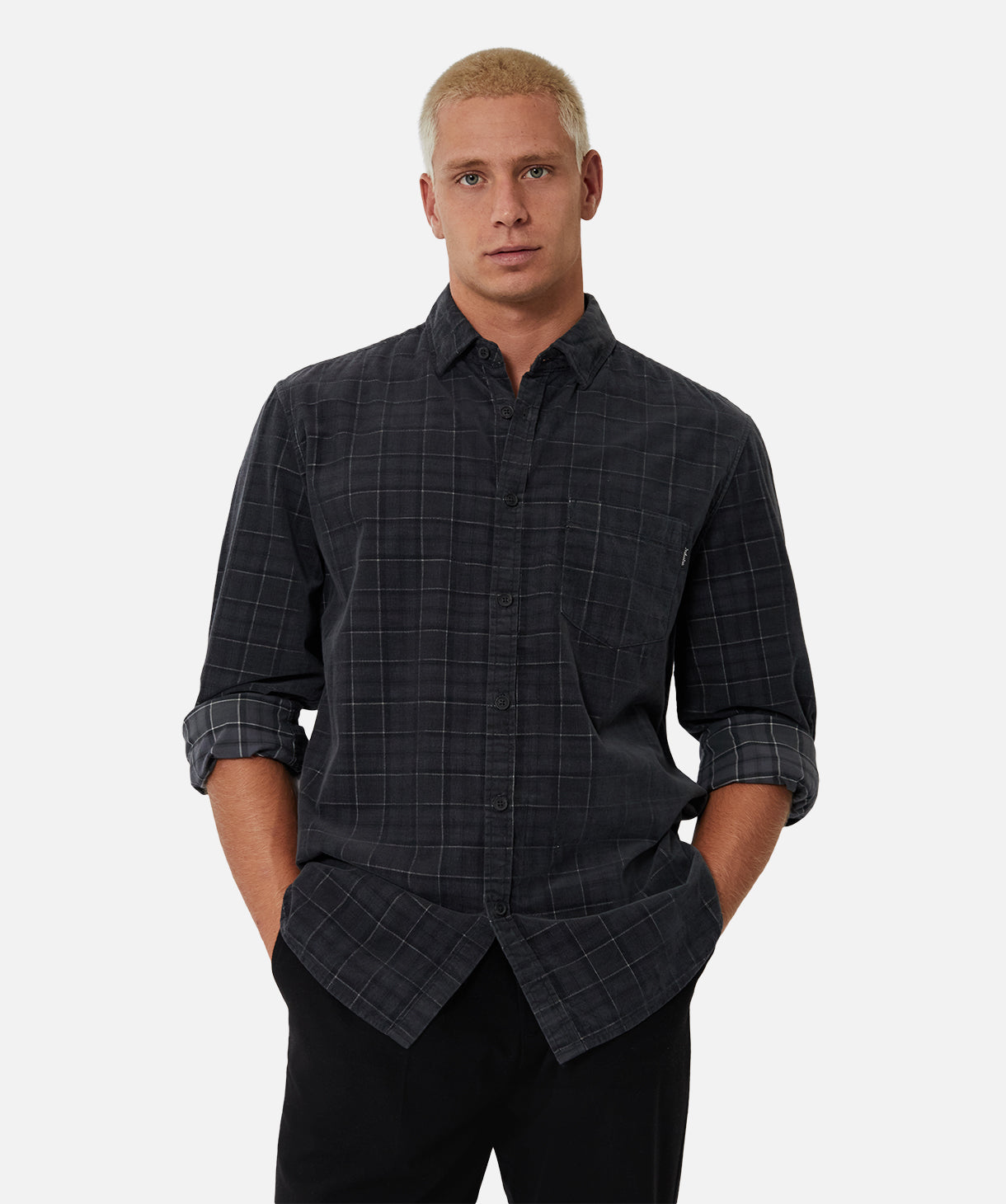 The Avondale Long Sleeve Shirt - Dark Charcoal | Comfortable Casual Wear for Men | Perfect for Office, Outdoors & Everyday Use