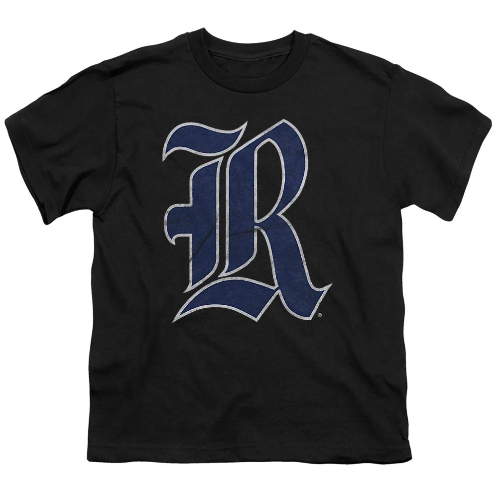 Rice University Official Distressed Unisex Youth T-Shirt - Black, Large | Comfortable Cotton Tee for School Spirit, Campus Wear & College Fan Apparel
