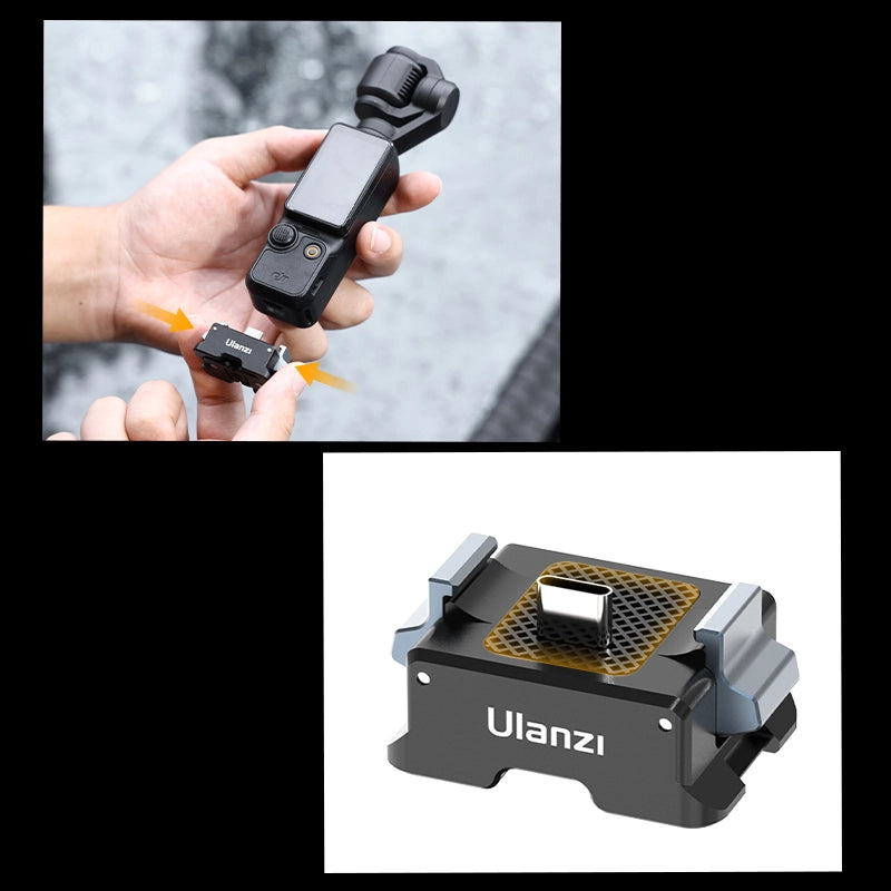 Ulanzi PK 10 Osmo Pocket 3 Expansion Adapter for DJI Action Camera - Compatible with DJI Pocket 3 & Action Cameras - Perfect for Vlogging, Travel & Outdoor Adventures