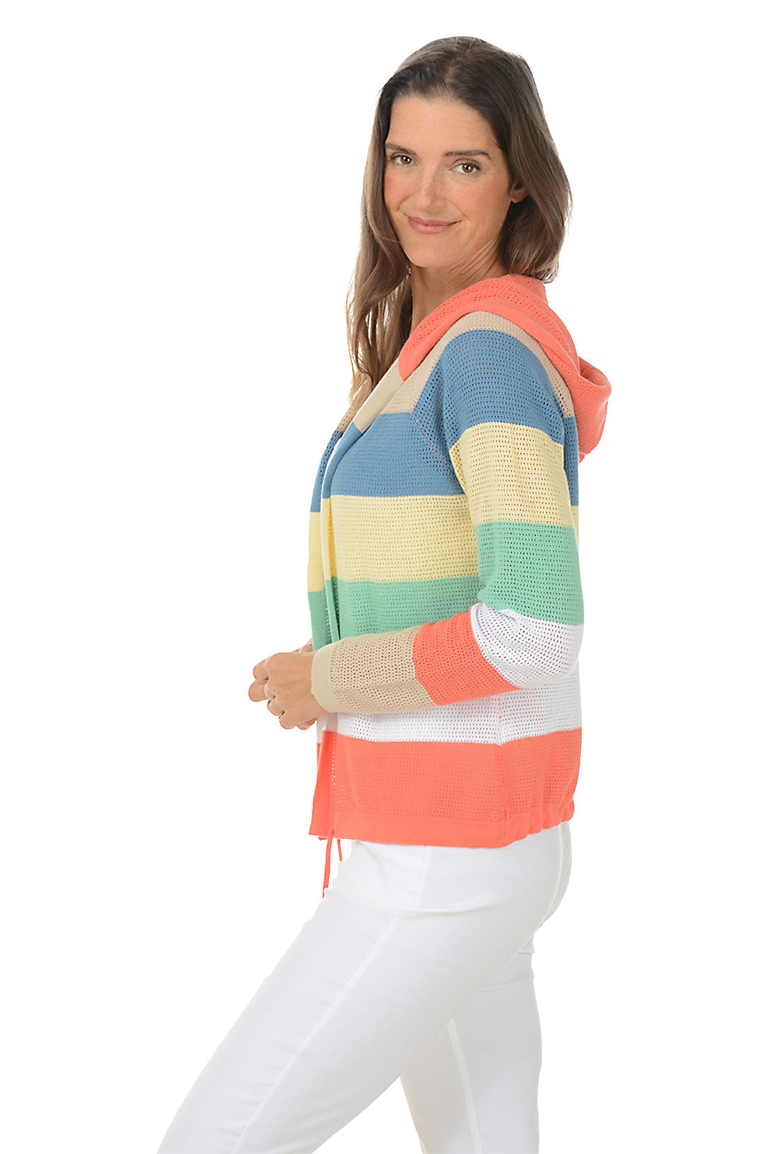 Parasol Rugby Striped Hoodie Sweater for Men & Women | Vintage Striped Pullover Hooded Sweatshirt | Casual Streetwear for Fall & Winter