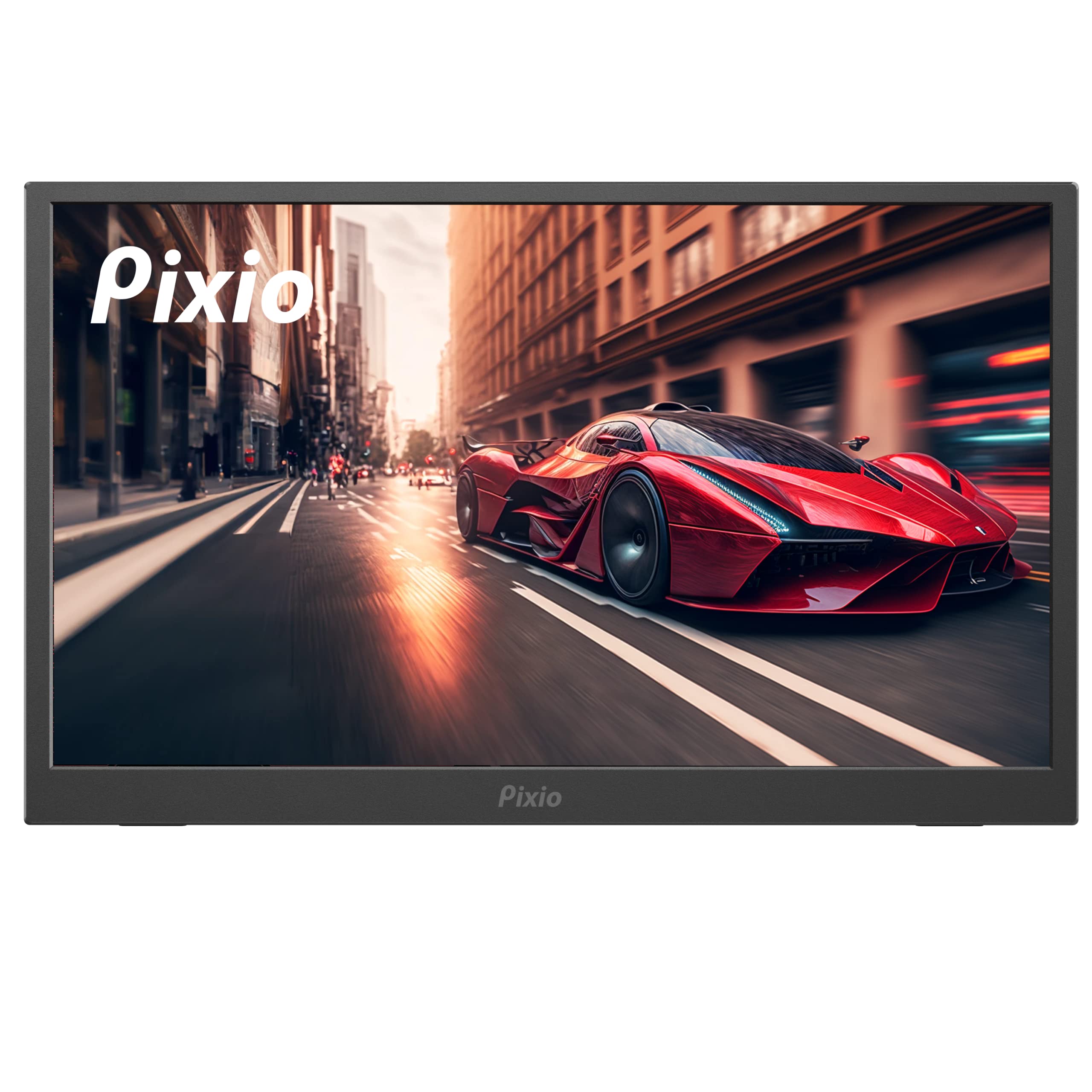 Pixio PX160 15.6 Inch Portable Monitor - IPS HDR FHD 1920x1080 60Hz USB-C HDMI Display with Screen Cover Stand | for Laptop, PC, Gaming Console & Mobile | Perfect for Work, Travel & Multi-Screen Setup